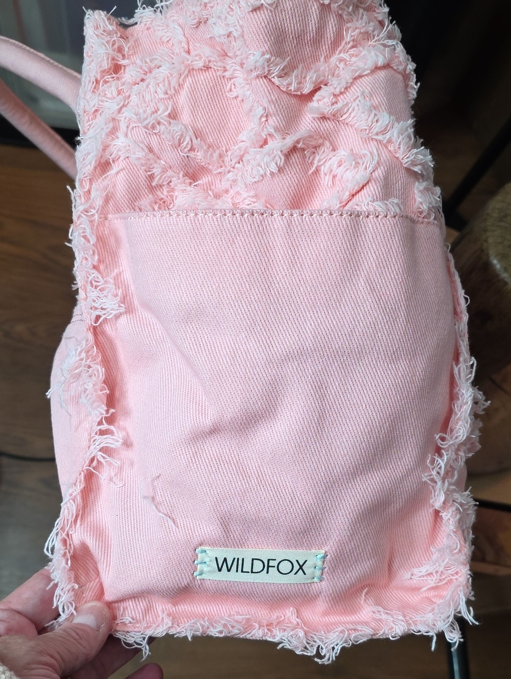Wildfox Pink Distressed Canvas Travel Tote - Picture 4 of 7
